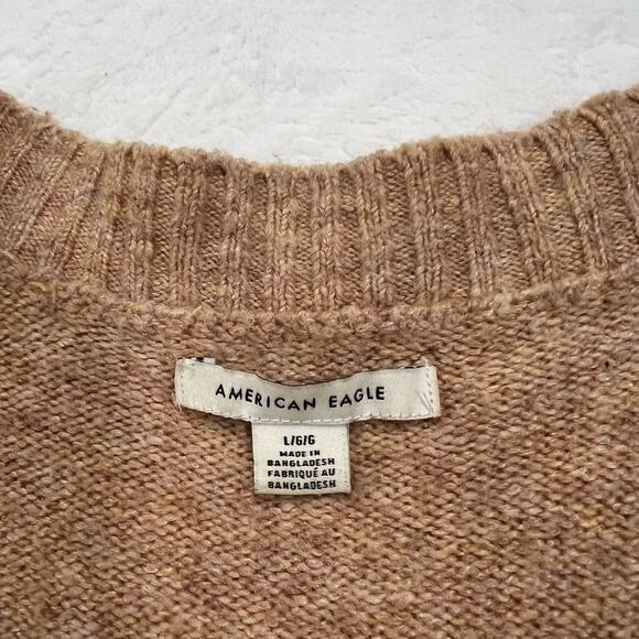 American Eagle Tan Soft Stretchy Knit Cardigan Size Large - Picture 6 of 9